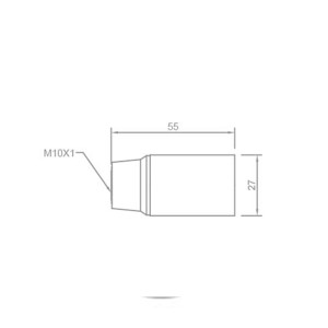 Portalampada in Resina E14 Liscio Oro FAI 0166/OR 2
