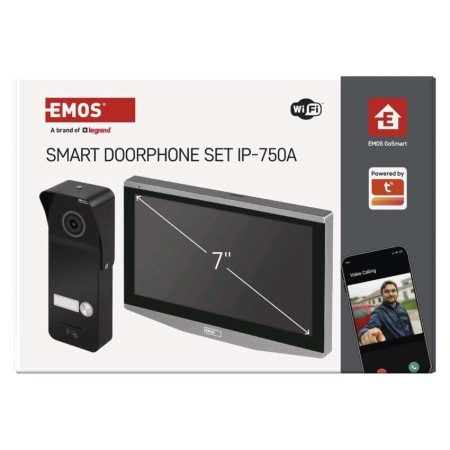 Kit Videocitofono Smart EMOS GoSmart IP-750A con WiFi e Visione Notturna | Emos H4020