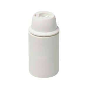 Portalampada in Materiale Termoplastico E14 Liscio Bianco FAI 0166/TP