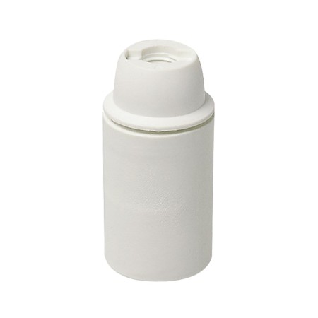 Portalampada in Materiale Termoplastico E14 Liscio Bianco FAI 0166/TP Portalampada in Materiale Termoplastico E14 Liscio Bianco FAI 0166/TP
