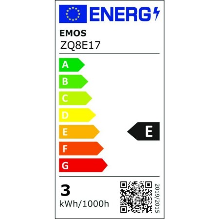 Lampadina LED GU10 3W (32W) 345lm 2700K Luce Calda Finitura Argento Vetro | Emos ZQ8E17