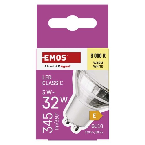 Lampadina LED GU10 3W (32W) 345lm... Lampadina LED GU10 3W (32W) 345lm...