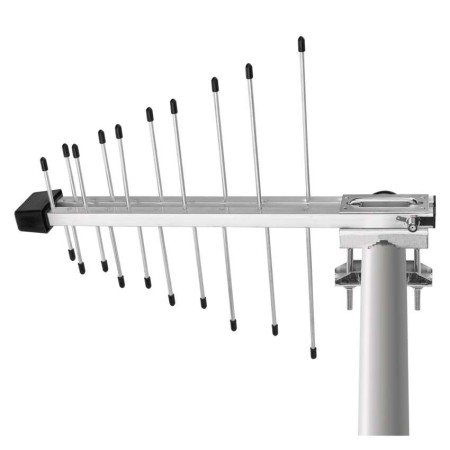 Antenna Digitale Terrestre Logaritmica Amplificata Village Fish V700 con Filtro LTE/5G - 20 Elementi | Emos J0806