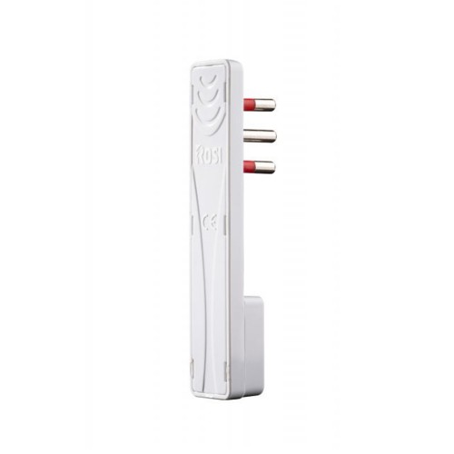 Spina extrapiatta 10A 2P+T bianca ultraflat | ROSI RS98116