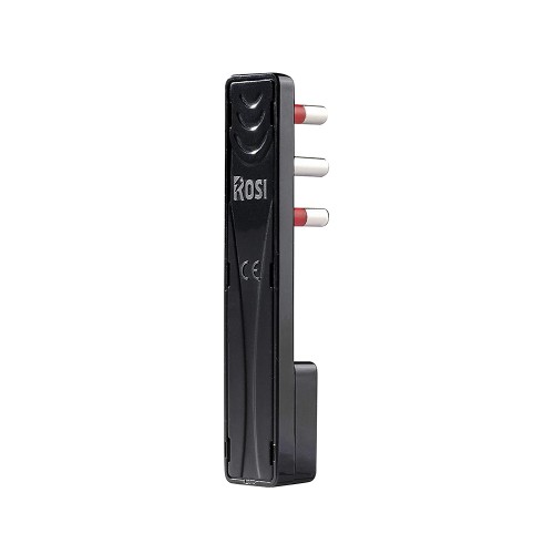 Spina extrapiatta 16A 2P+T nera ultraflat | ROSI RS98119