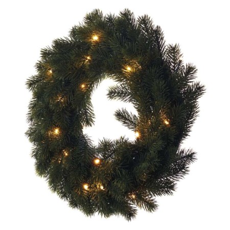 Ghirlanda natalizia LED da 40 cm con luci bianche calde e timer, perfetta per interni festivi | Emos DCTW05 Ghirlanda natalizia LED da 40 cm con luci bianche calde e timer, perfetta per interni festivi | Emos DCTW05