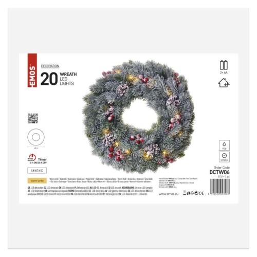 Ghirlanda Natalizia Innevata LED con...