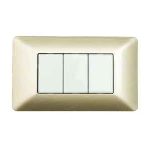 PLACCA 6 MODULI CHAMPAGNE...