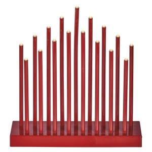Candelabro LED Rosso 17...