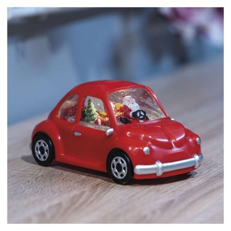 Decorazione LED Auto con Babbo Natale 10 cm con Luce Calda Decorazione LED Auto con Babbo Natale 10 cm con Luce Calda