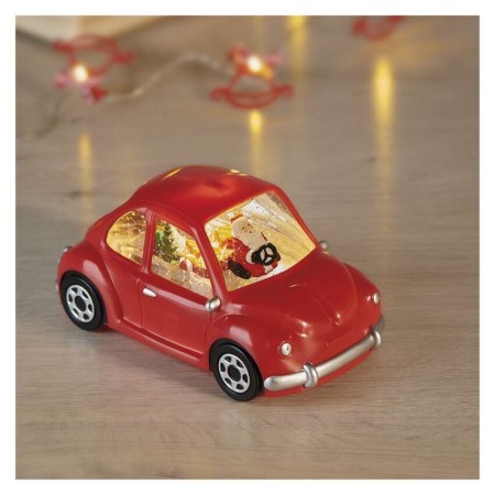 Decorazione LED Auto con Babbo Natale 10 cm con Luce Calda | Emos DCLW19