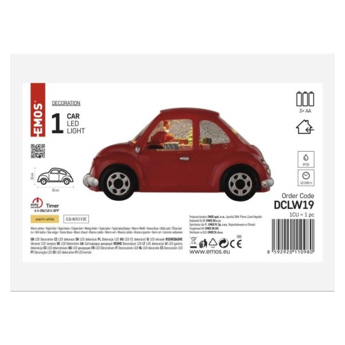 Decorazione LED Auto con Babbo Natale... Decorazione LED Auto con Babbo Natale...