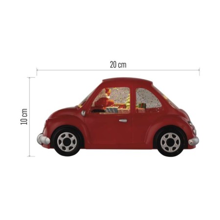 Decorazione LED Auto con Babbo Natale 10 cm con Luce Calda | Emos DCLW19