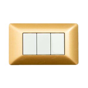 Placca 6 Moduli Oro Compatibile Matix