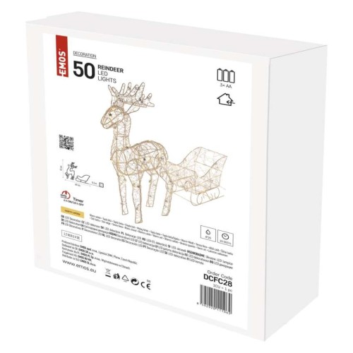 Decorazione Natalizia LED Renna con... Decorazione Natalizia LED Renna con...