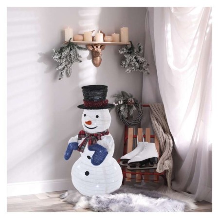 Pupazzo di Neve Natalizio LED pieghevole, 60 cm, luce fredda, perfetto per decorazioni interne natalizie | Emos DCFC35 Pupazzo di Neve Natalizio LED pieghevole, 60 cm, luce fredda, perfetto per decorazioni interne natalizie | Emos DCFC35
