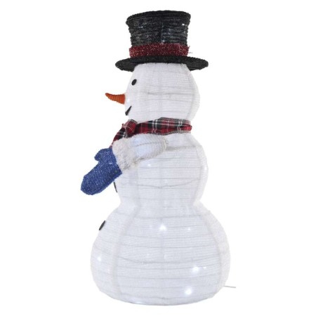 Pupazzo di Neve Natalizio LED Pieghevole 60 cm, Luce Bianca Fredda da Interno | Emos DCFC35