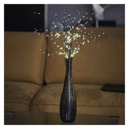 Decorazione Natalizia LED Rametti con Perle 60 cm, Luce Bianca Calda da Interno con Timer | Emos DCTW08