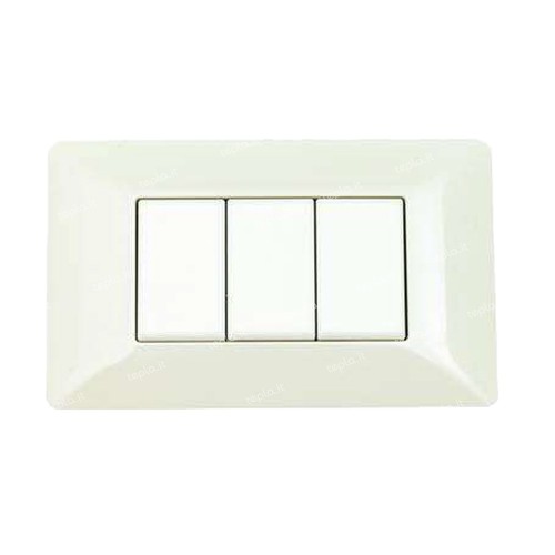 PLACCA 6 MODULI BIANCA COMPATIBILE  MATIX