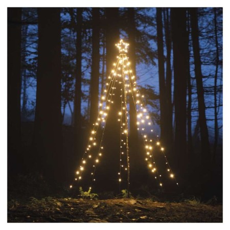 Albero di Natale LED da Esterno 180 cm con Stella, Luce Bianca Calda, Timer | Emos DCTC02