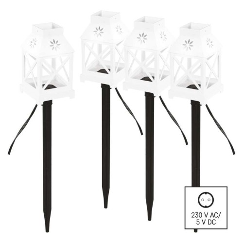 Set di 4 Lanterne LED da Giardino,... Set di 4 Lanterne LED da Giardino,...