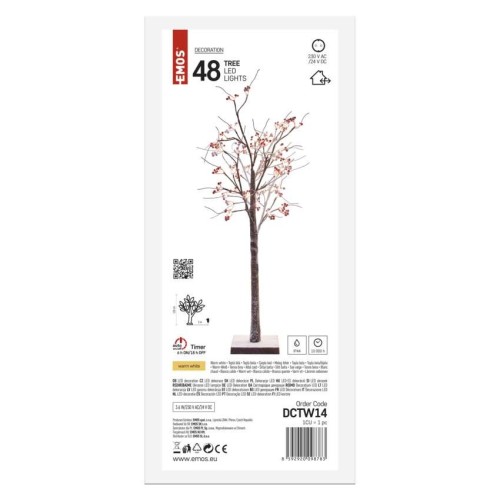Albero LED con Bacche Rosse 120 cm... Albero LED con Bacche Rosse 120 cm...