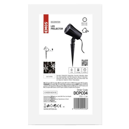 Proiettore LED Decorativo Fiocchi di... Proiettore LED Decorativo Fiocchi di...