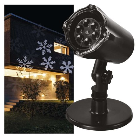 Proiettore LED Fiocchi di Neve EMOS DCPC02 per decorazioni natalizie interne ed esterne Proiettore LED Fiocchi di Neve EMOS DCPC02 per decorazioni natalizie interne ed esterne