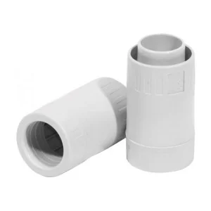 Raccordo Tubo Guaina 20mm IP65 Giunzione Tubo Rigido Guaina Spiralata Grigio RAL7035