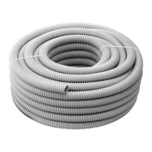 Guaina spiralata 16mm flessibile grigia matassa 30 metri per cavi elettrici