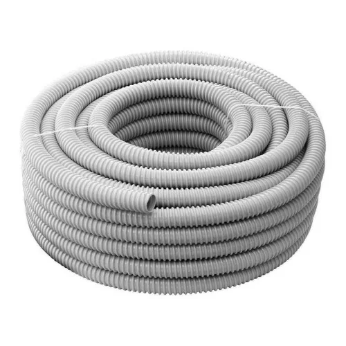 Guaina spiralata 16mm flessibile grigia matassa 30 metri per cavi elettrici