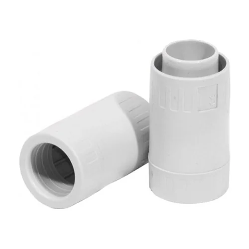 Raccordo tubo guaina 32mm giunzione tubo rigido guaina spiralata grigio