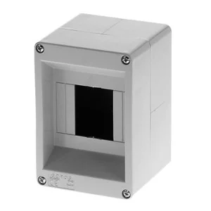 Centralino da parete 4 moduli senza portello Marlanvil 90.04 grigio IP40 binario DIN