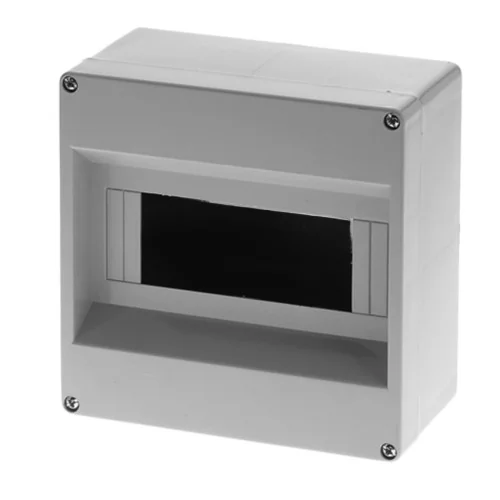 Centralino da parete 8 moduli senza portello Marlanvil 90.08 grigio IP40 binario DIN