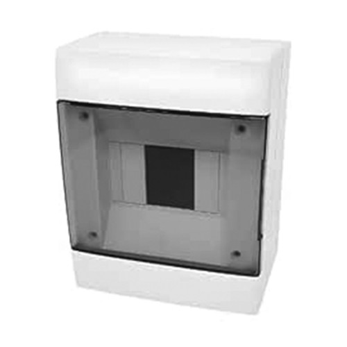 Centralino da Parete 2-4 Moduli IP40 con Sportello Fumé e Barra DIN in Metallo | FAEG FG14404