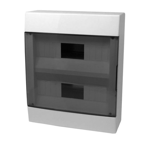 Centralino da parete 24 moduli IP40 FAEG FG14424 con sportello fumé.