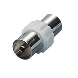 Adattatore TV Femmina/Femmina 9,5mm Bianco