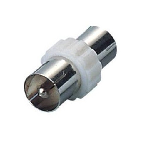 Adattatore TV Maschio/Maschio 9,5mm Bianco