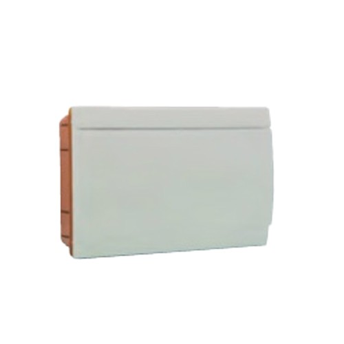 Centralino da Incasso 8 Moduli IP40 Bianco con Cornice e Sportello Bianco | Marlanvil 970.8.B.B