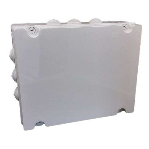 Cassetta Stagna IP66 in Tecnopolimero 376x300x120 mm con Viti-Cerniera in Plastica | Marlanvil 014.A