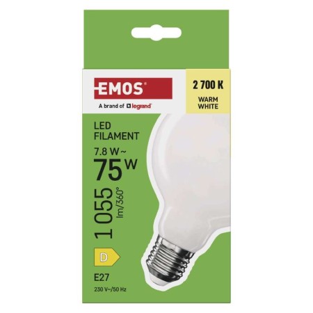 Lampadina LED Filamento Globo G95 E27 7.8W (75W) 1055lm 2700K Luce Calda | Emos ZF2D52
