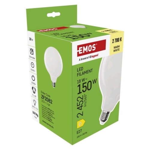 Lampadina LED Globo G125 E27 18W... Lampadina LED Globo G125 E27 18W...