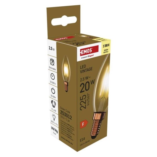 Lampadina LED Vintage Candela E14... Lampadina LED Vintage Candela E14...