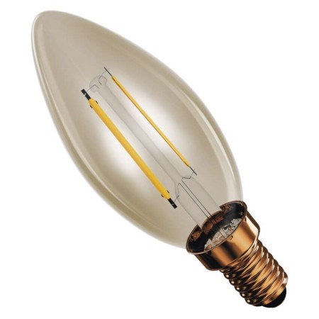 Lampadina LED Vintage Candela E14 2.5W (20W) 225lm 2200K Vetro Ambra | Emos Z53013