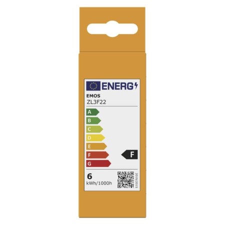 Lampadina LED Oliva E14 5.5W (40W) 470lm 3000K Luce Calda | Emos ZL3F22