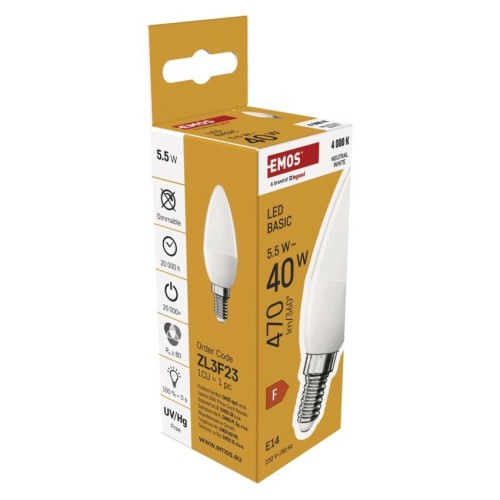 Lampadina LED Oliva E14 5.5W (40W)... Lampadina LED Oliva E14 5.5W (40W)...