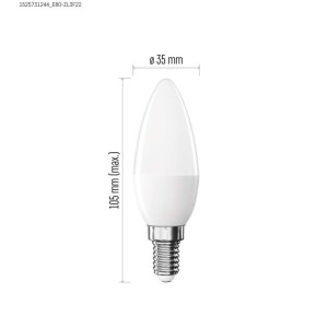 Lampadina LED Oliva E14 5.5W (40W) 470lm 4000K | Emos ZL3F23 2