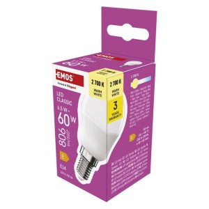 Lampadina LED Mini Globo E14 6.5W (60W) 806lm 2700K Luce Calda