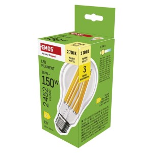 Lampadina LED Filamento A70 E27 18W (150W) 2452lm 2700K | Emos ZF5D82