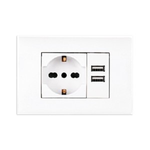 Kit 3 moduli presa Schuko...
